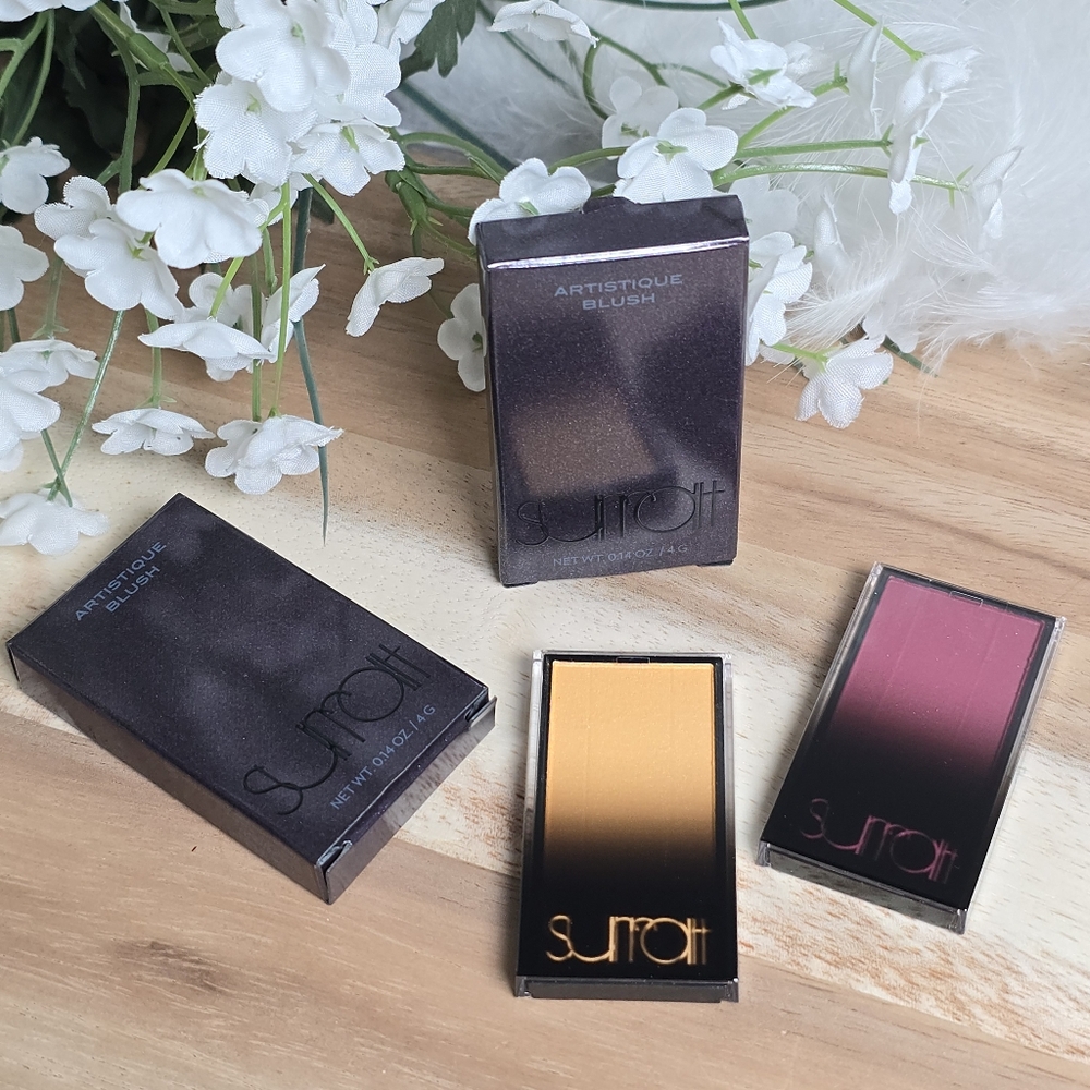 Surratt Artistique Blush Rougeur & Halo Glow Cheek Face Makeup Set of Two New